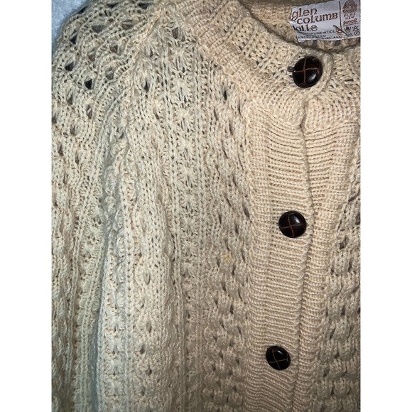 Glencolumbkille Wool Knit Cardigan Sweater - Picture 4 of 4